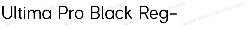 Ultima Pro Black Reg字体转换